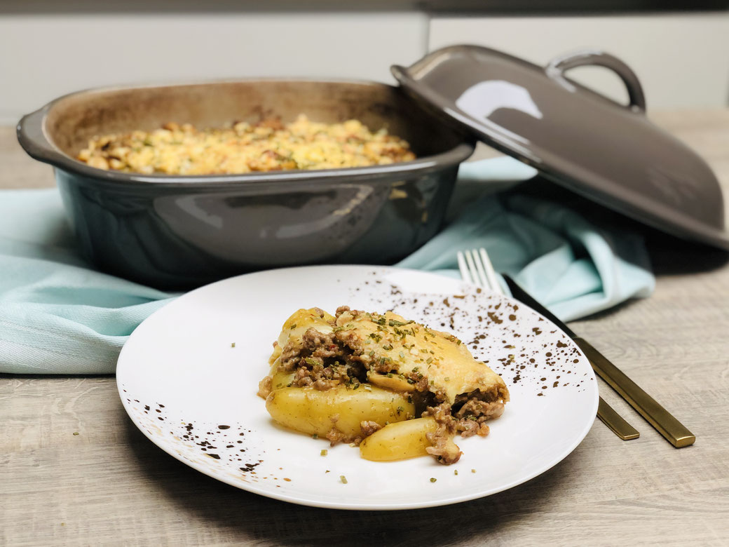Kartoffelauflauf All in One mit Hackfleischfüllung