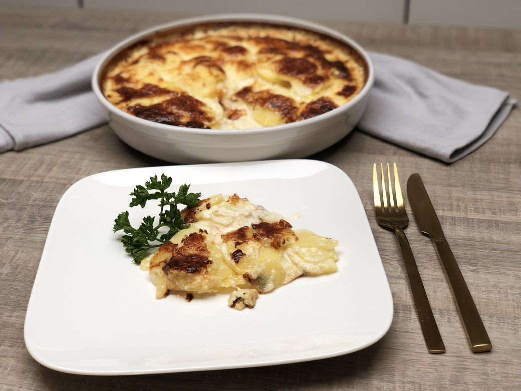 Schnell zubereitet in der runden Ofenhexe® von Pampered Chef® - Kartoffelgratin