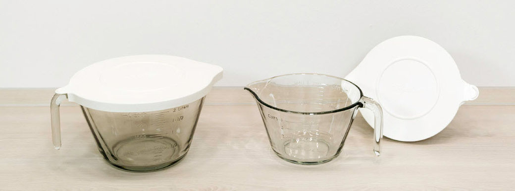 Nixe von Pamperedchef Deckel und Schüssel sind spülmaschinenfest, mikrowellen- und gefrierschranksicher. Die Glasschüssels sind backofenfest bis 180 °C. 2 Liter. 