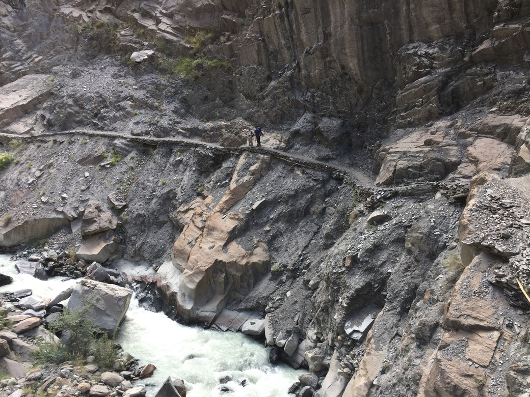 Narrow gorge on the way to Naltar pass