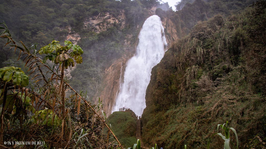 Cascada El Chiflon Wasserfall in Mexiko