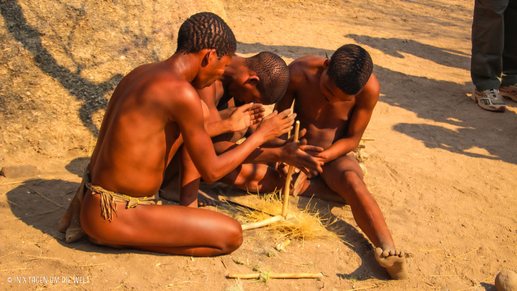 San, Erongo Berge, Namibia, San Living Village, Omandumba, Afrika