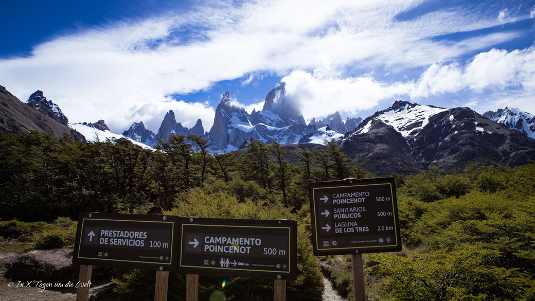 Wanderung Fitz Roy Laguna de los Tres ab Rio Electrico
