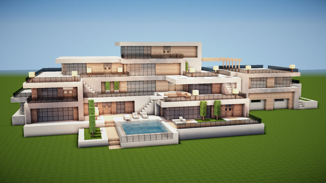 Epische Moderne Minecraft Villa Minecraft Häuser bauen Webseite!