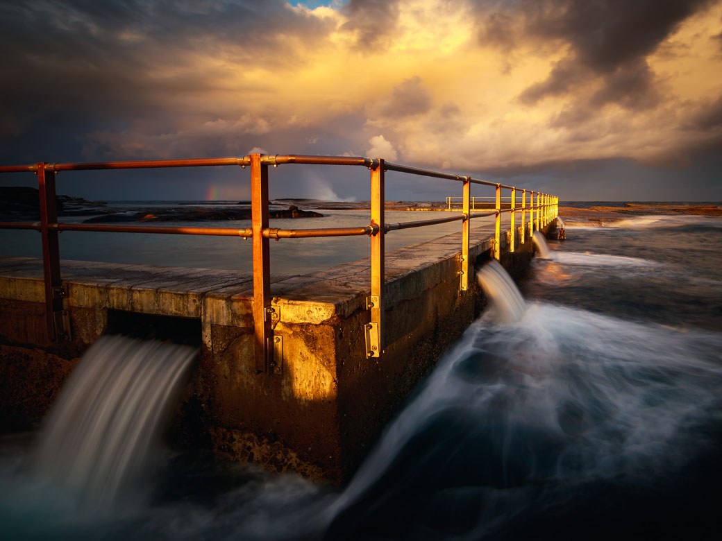 landscape photography sicart curl curl rock pool northern beaches storm