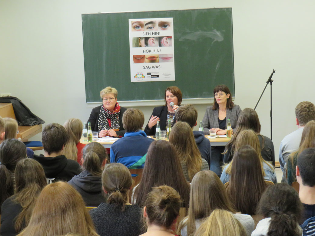 Unsere SoR-Patinnen (von rechts): Jutta Blatzheim-Roegler, Elfriede Meurer, Bettina Brück
