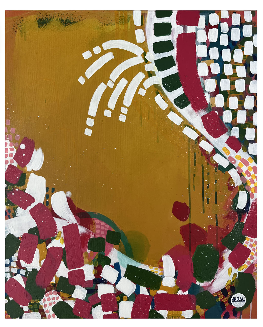HENOSIS - ARASU - 73 x 60 cm - Acrylique sur toile de lin - 2025