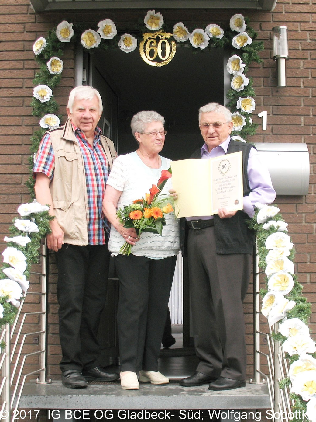 IG BCE Gladbeck-Süd: Diamantene Hochzeit