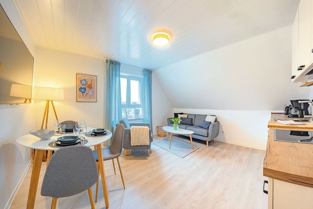 MEERPAUSE Apartment - Sonnenseite - Wohnbereich