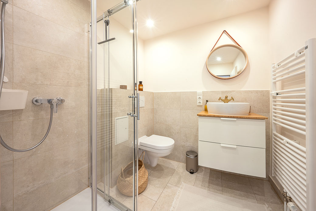 MEERPAUSE Apartment - Sonnenseite - Badezimmer