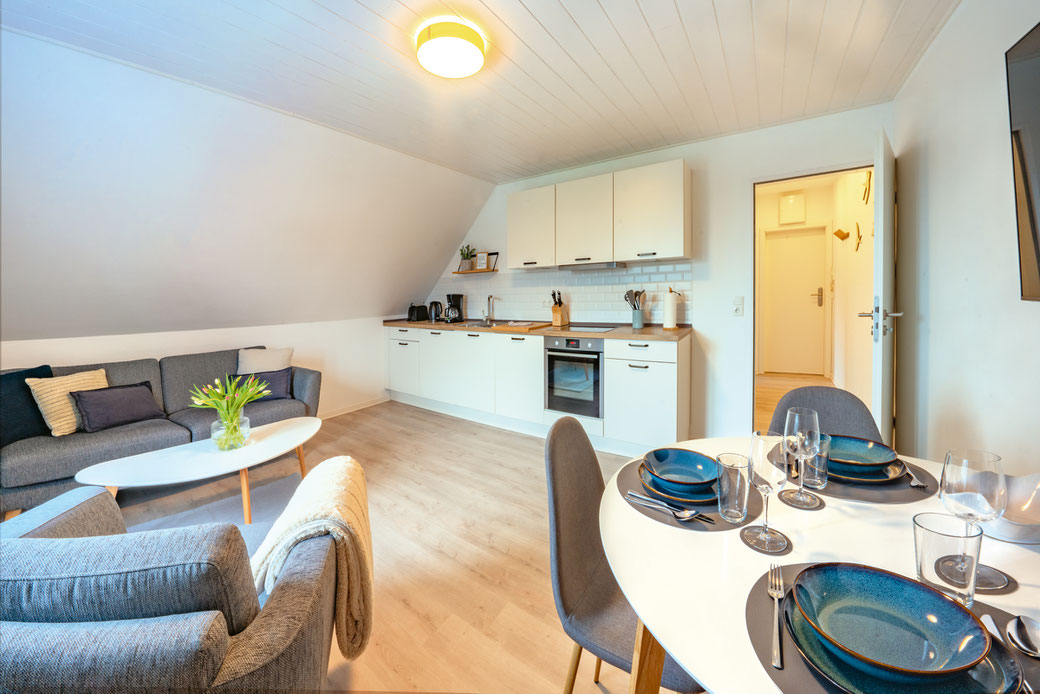 MEERPAUSE Apartment - Sonnenseite - Küchenzeile