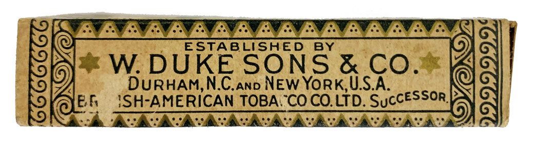 Pinhead cigarette pack side view. From the MOFBA collection