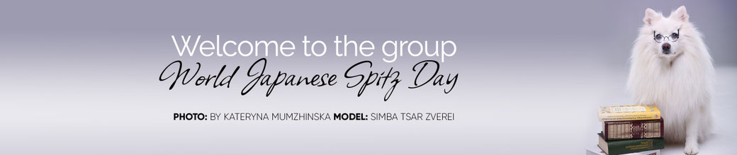World Japanese Spitz Day, WJSD, Facebook group World Japanese Spitz Day, Japanese Spitz Simba Tsar Zverei