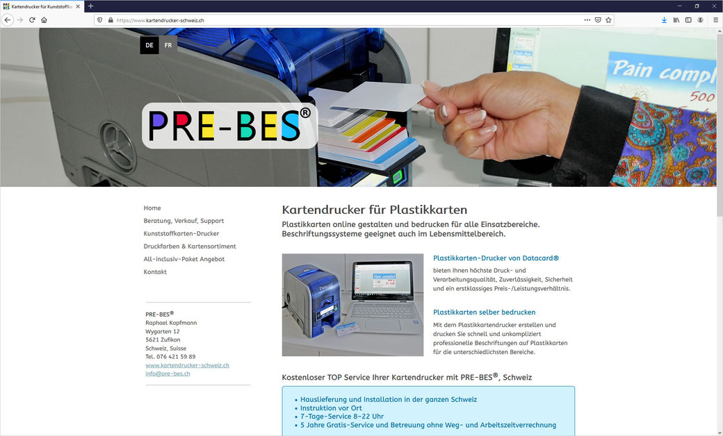 PRE-BES - Kartendrucker für Plastikkarten