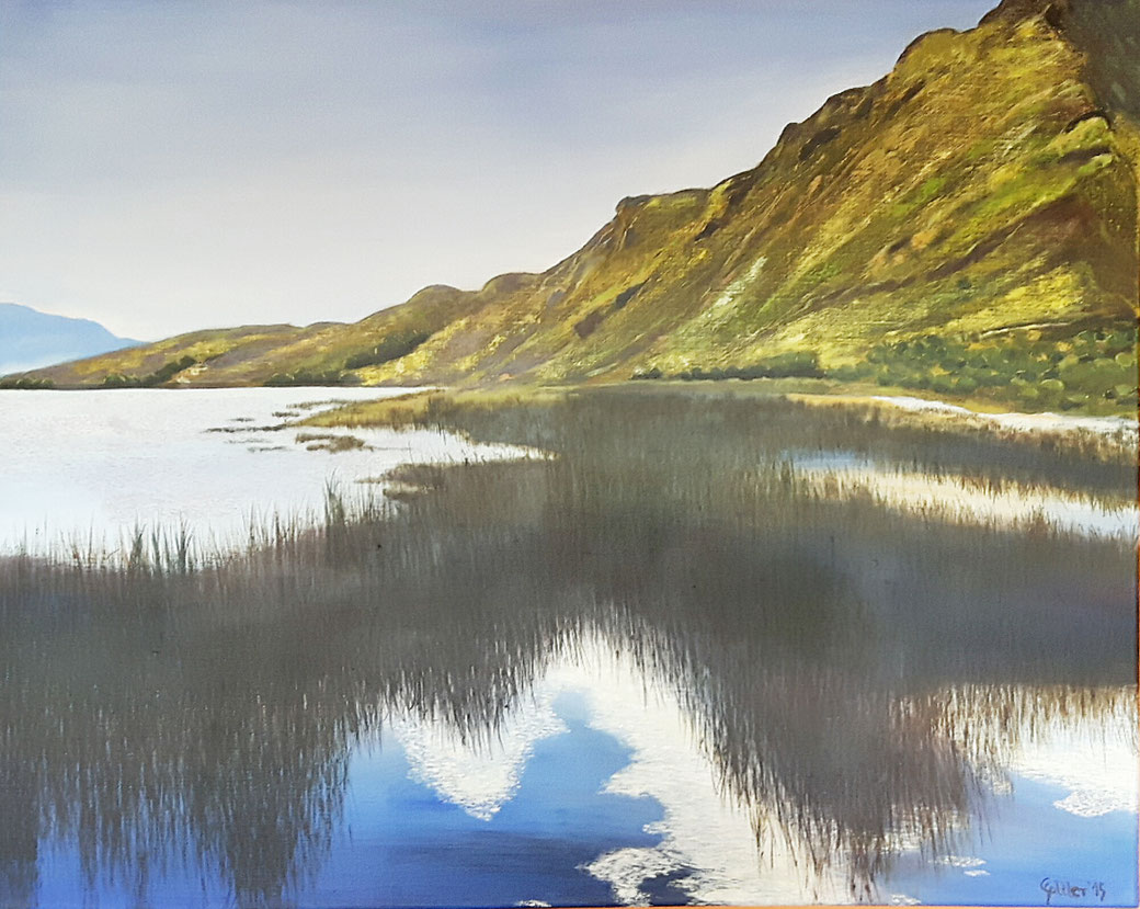 Irisches Moor, 80 x 100, Acryl