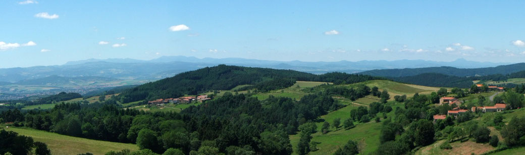 La vue depuis le village de Saint Hilaire