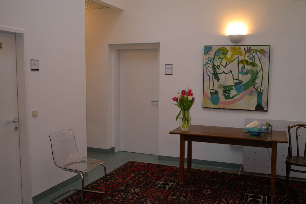 Wartezimmer der Psychologischen Praxis in der Hernalser Hauptstraße 15