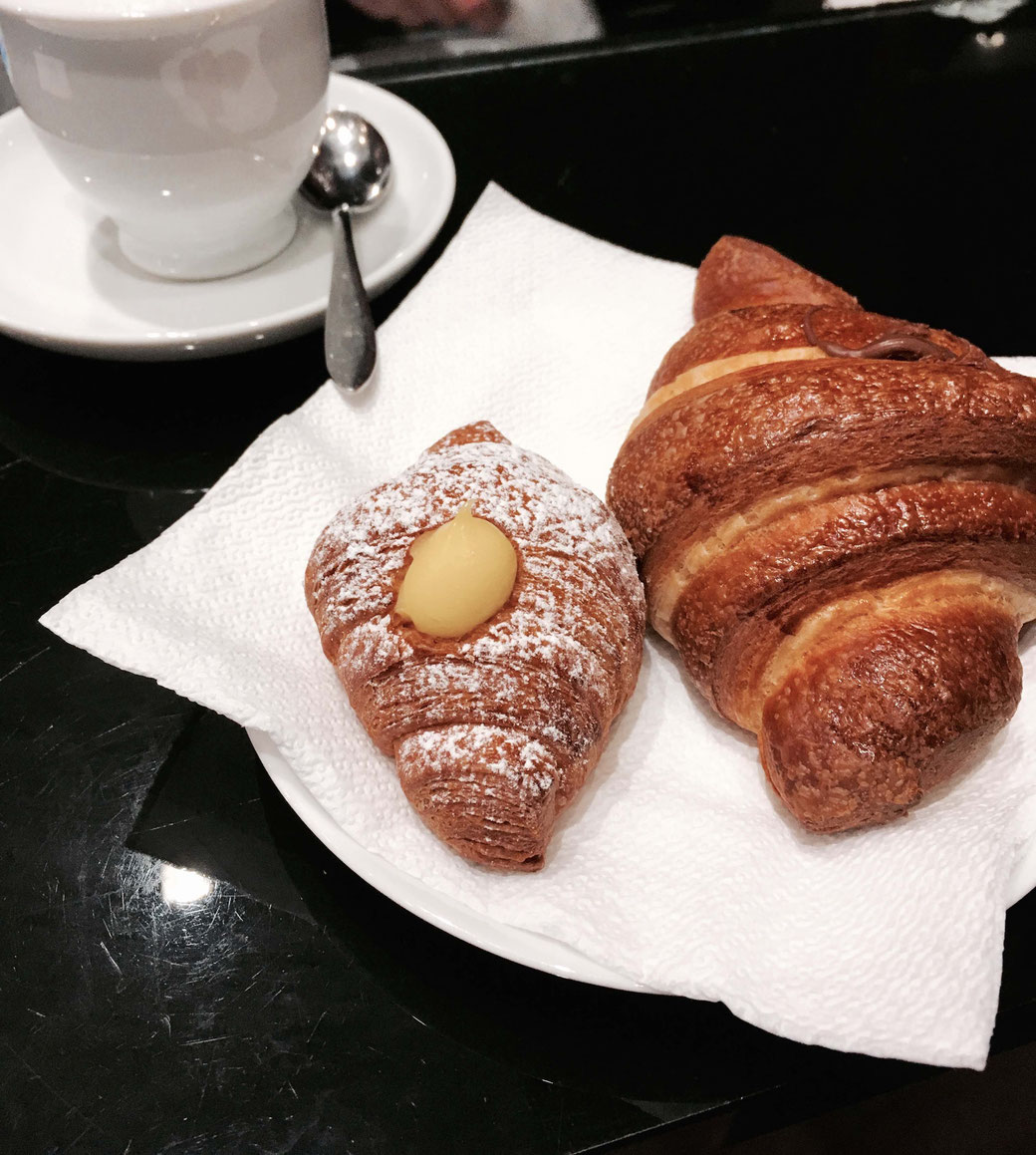 Auch für den kleinen Hunger werden die passenden Cornetti gebacken. 