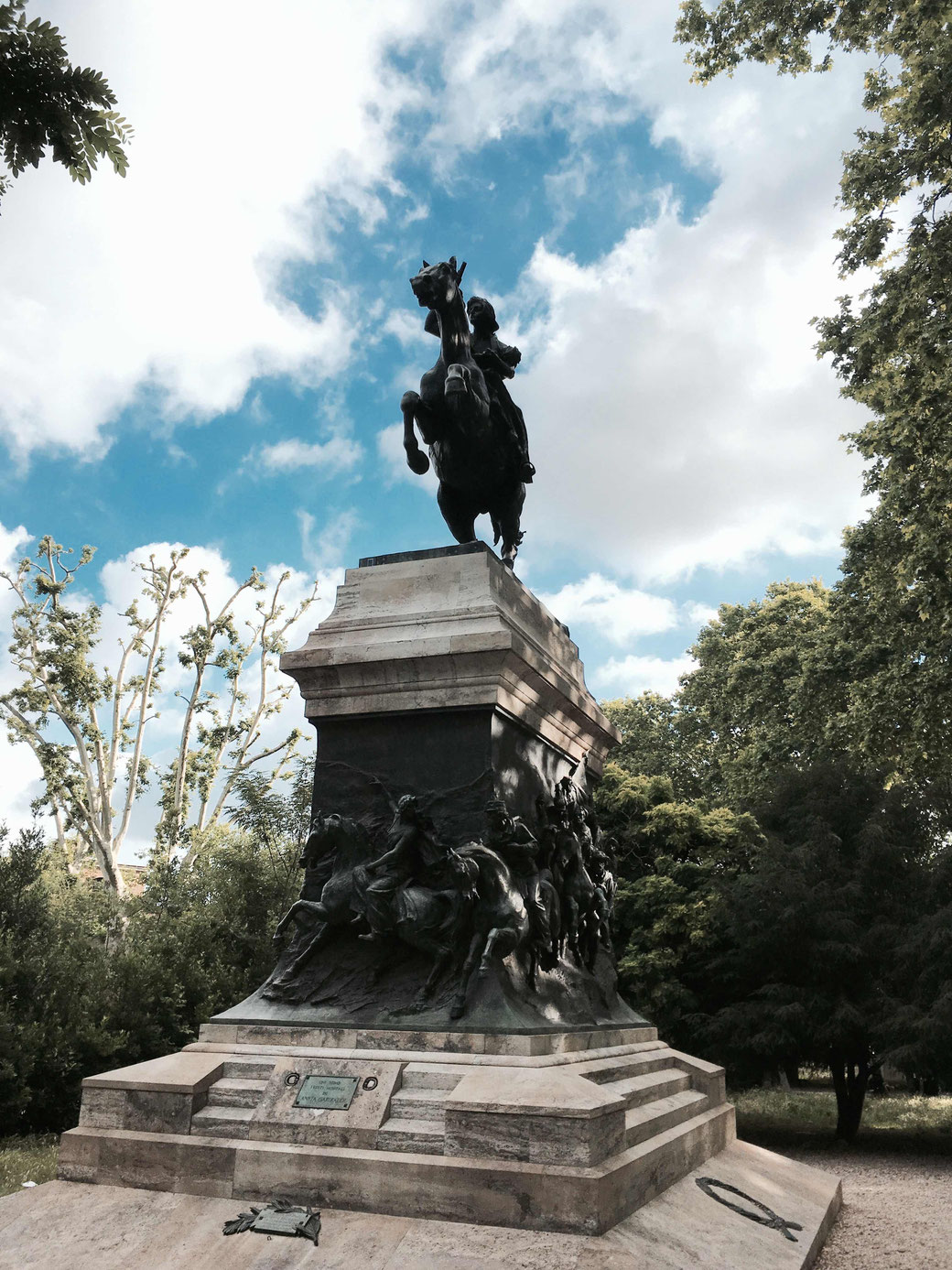 Das Denkmal für Anita Garibaldi auf dem Gianicolo in Rom 