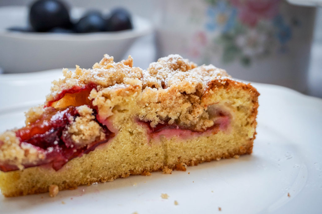 saftiger Kuchen mit Zwetschgen