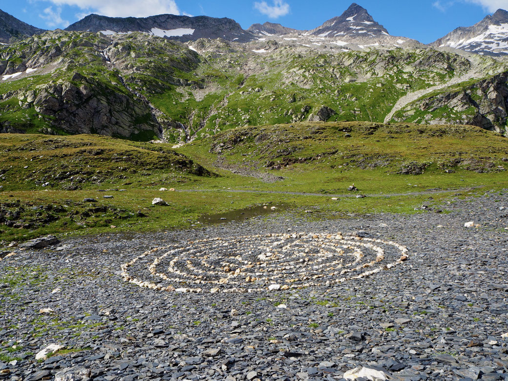 Steinkreis auf dem Passo della Greina