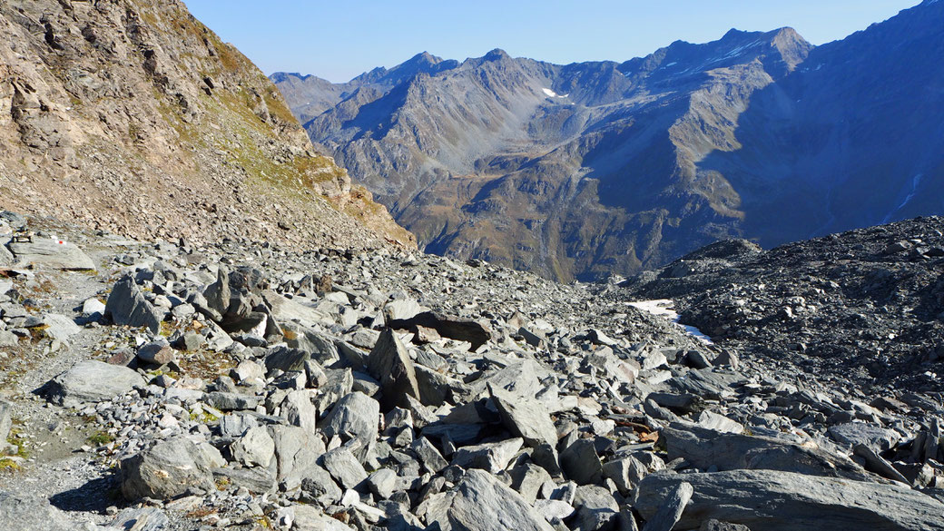 Blick zurück gegen das Val de Bagnes