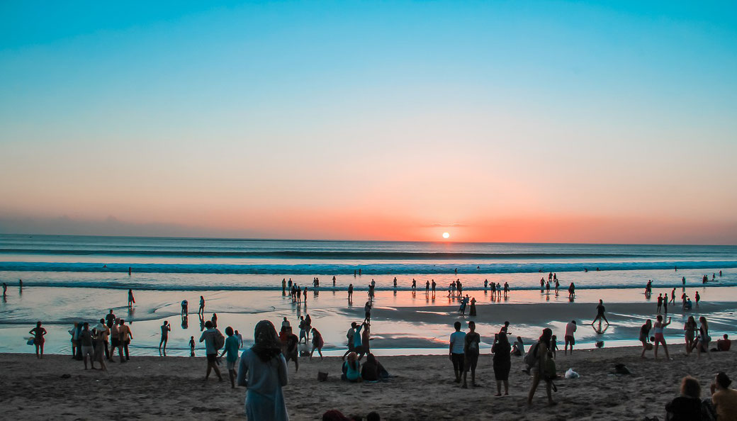 Sunset at Kuta Beach