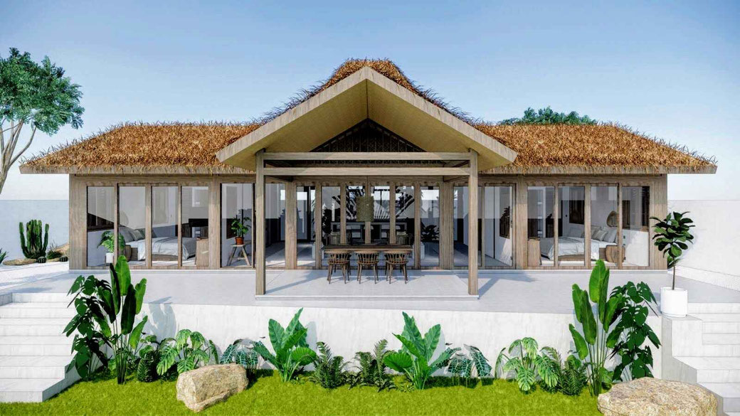 New 2-bedroom Joglo & Gladek villa in tranquil Penestanan, Ubud