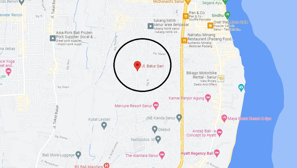 Indication location