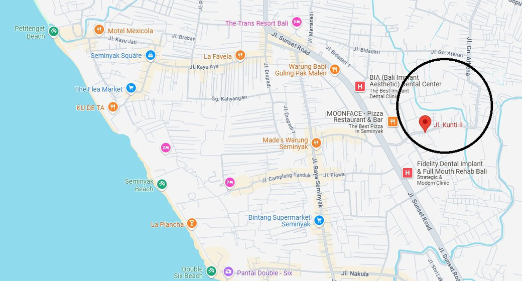 Indication location