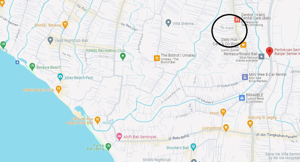 Indication location