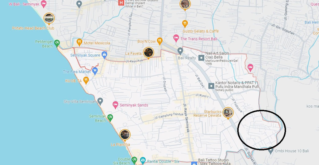 Indication location