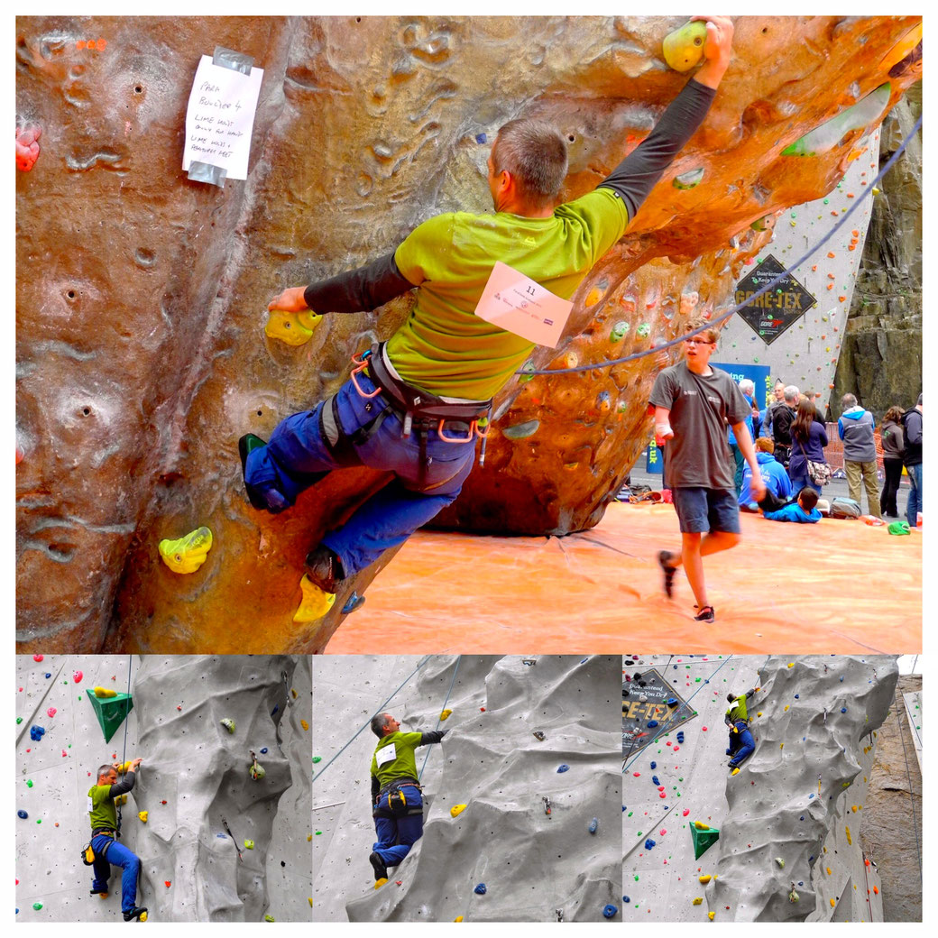 Bjoern Eser during the ParaClimb series in Edinburgh