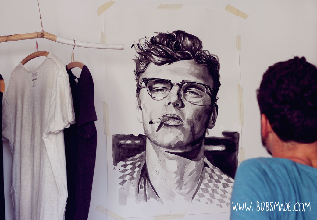 James Dean Painting by bobsmade