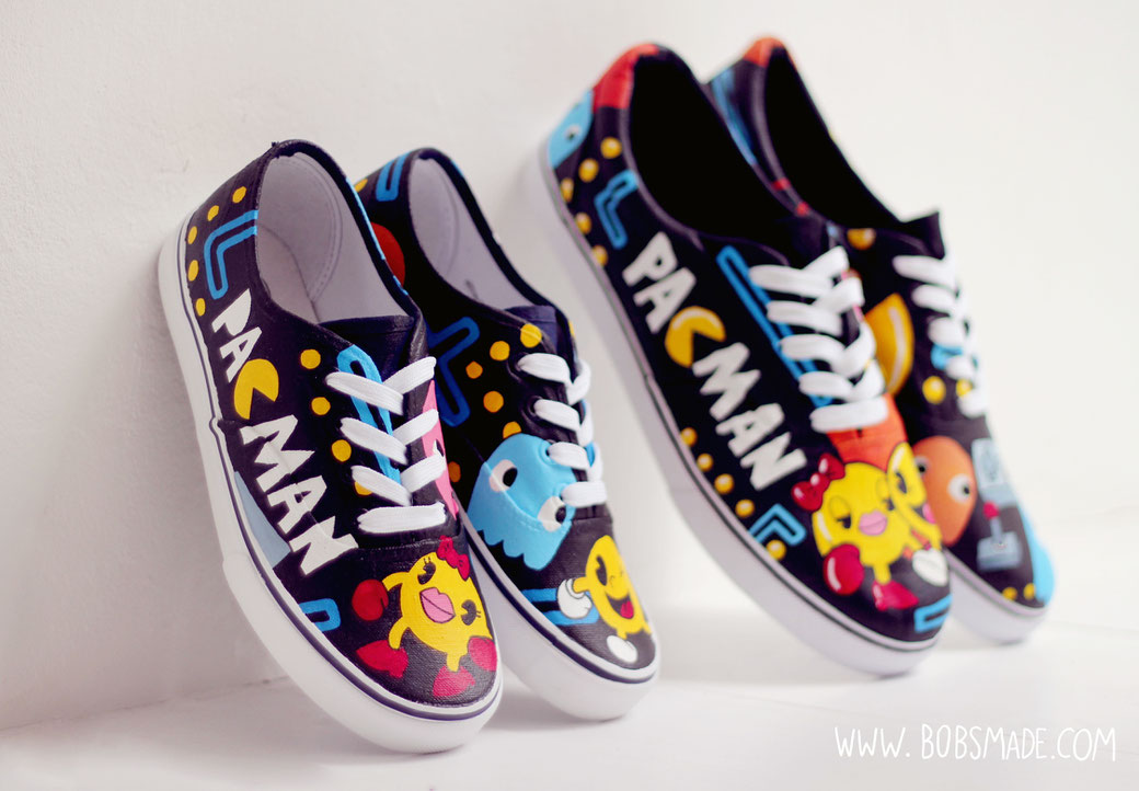 pacman shoes by bobsmade