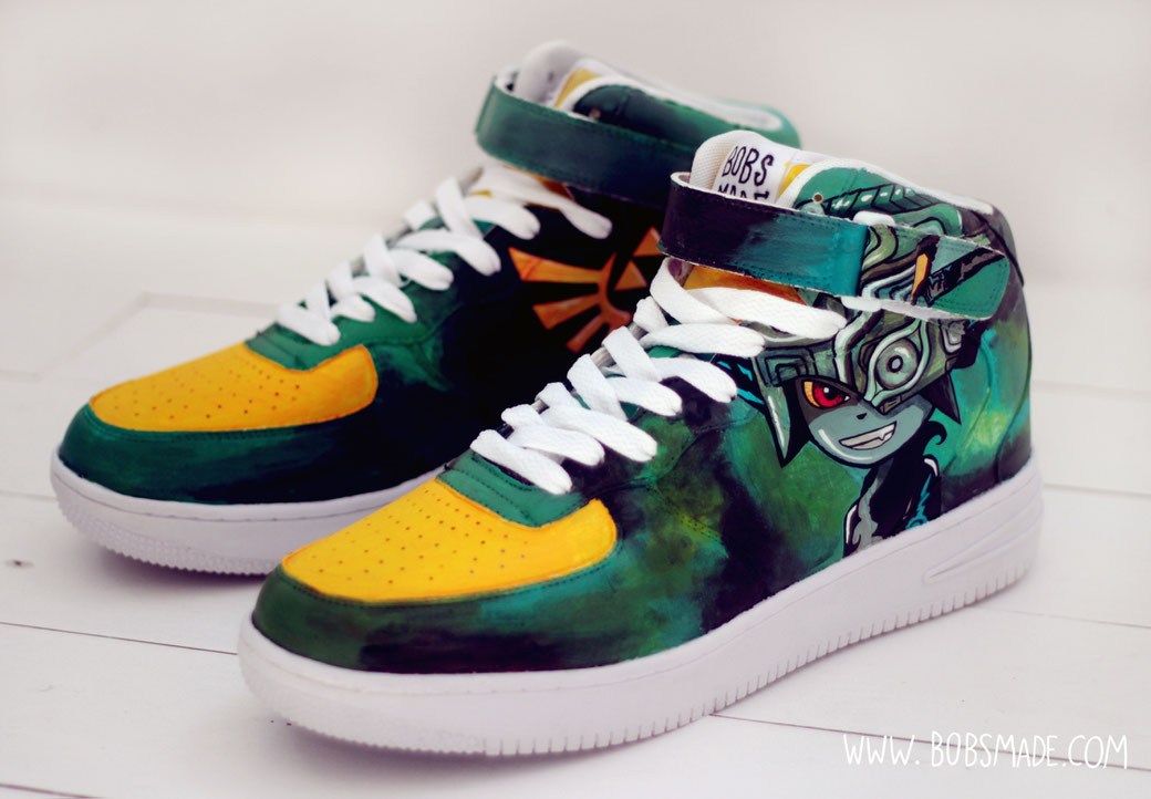 Dark Zelda Sneaker Art Custom Design