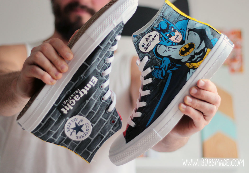 Eintracht Frankfurt X Batman Chucks2 by bobsmade