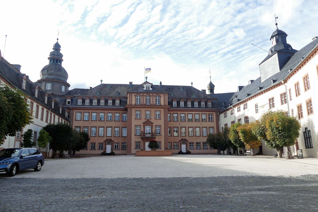 Im Innenhof von Schloss Berleburg
