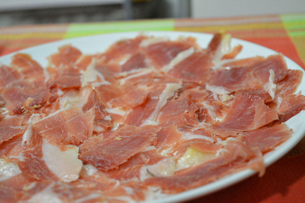 Ejemplo de jamón de Guijuelo de Clase III