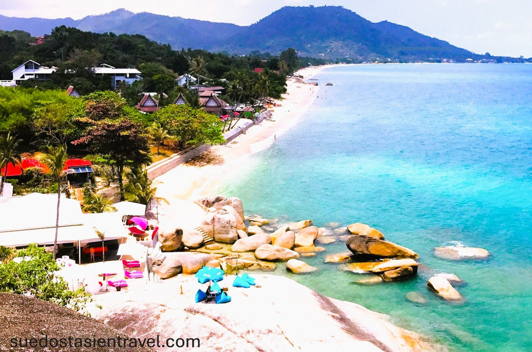 Lamai Beach auf Koh Samui Gesamtansicht