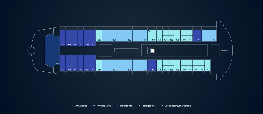 Le Commandant Charcot Deckplan Deck 8
