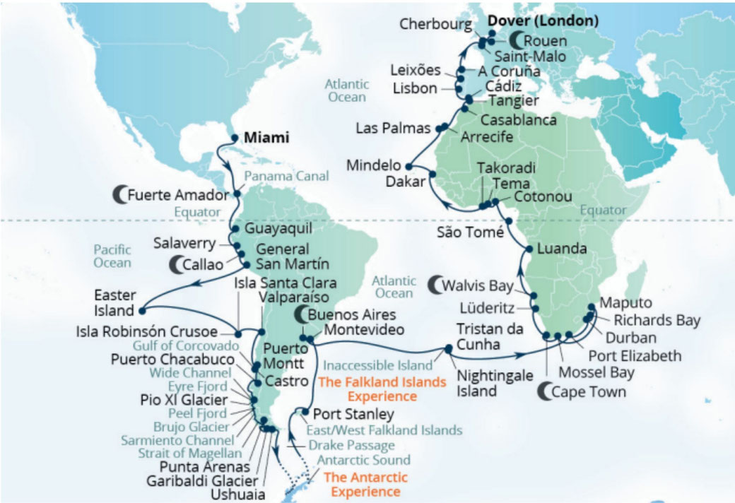 Seabourn Quest Weltreise 2028