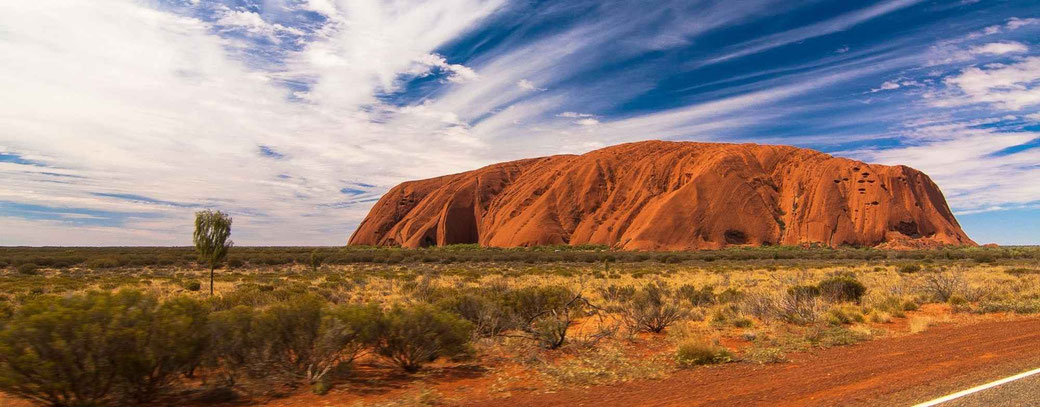 Berg Uluru in Australien