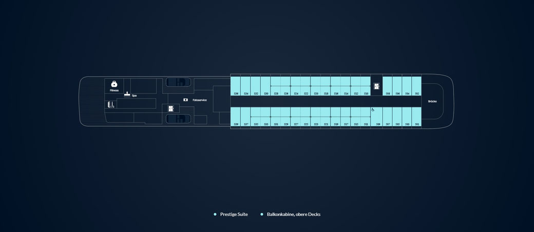 Le Boréal Deckplan Deck 5