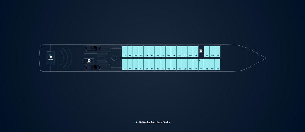 Le Boréal Deckplan Deck 4