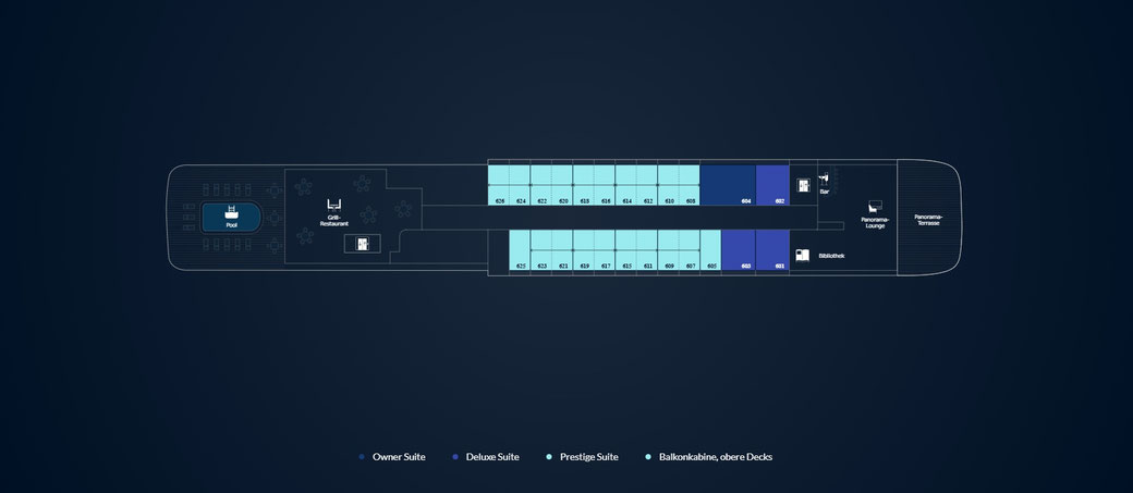 Le Boréal Deckplan Deck 6