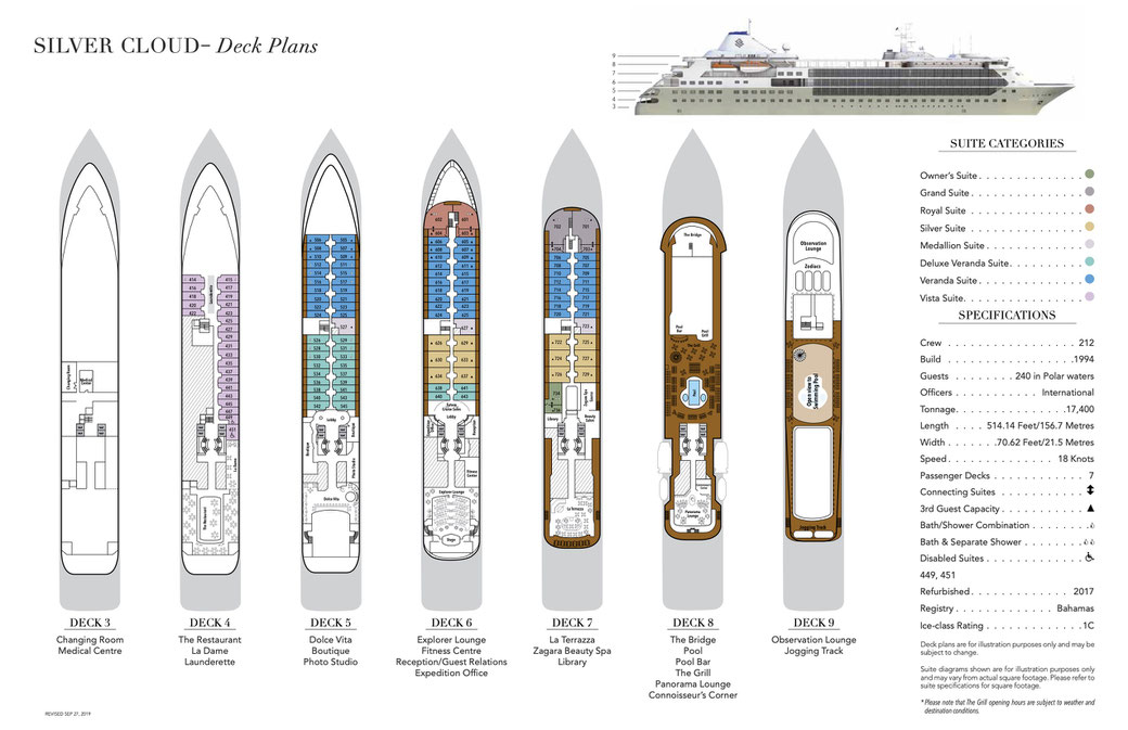 Deckplan Silver Cloud