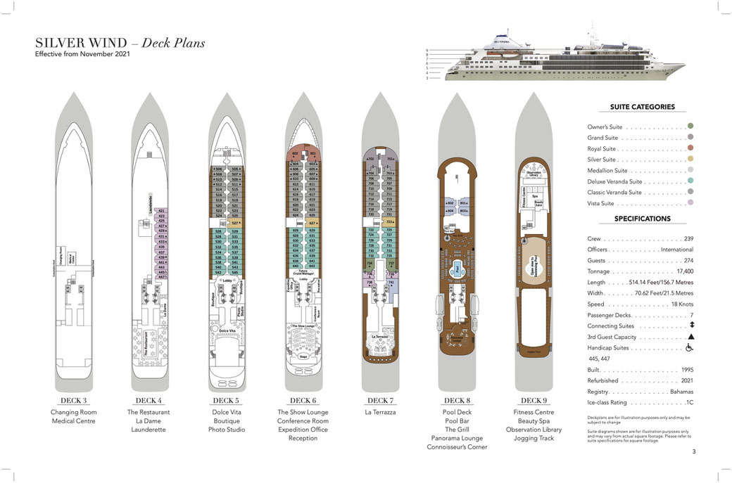 Deckplan Silver Wind