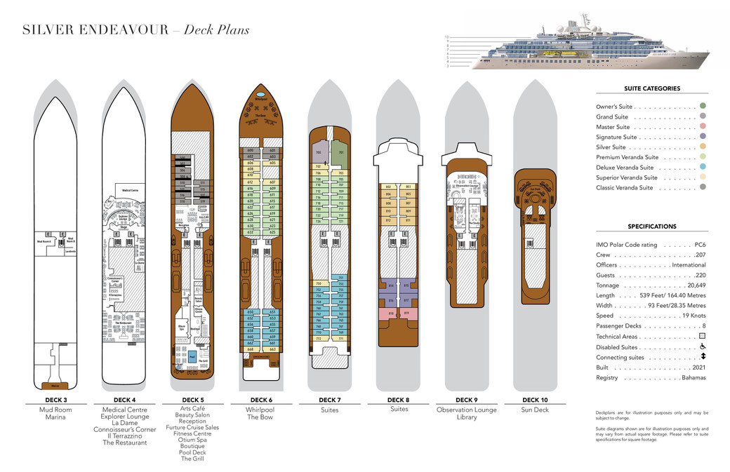 Deckplan Silver Endeavour