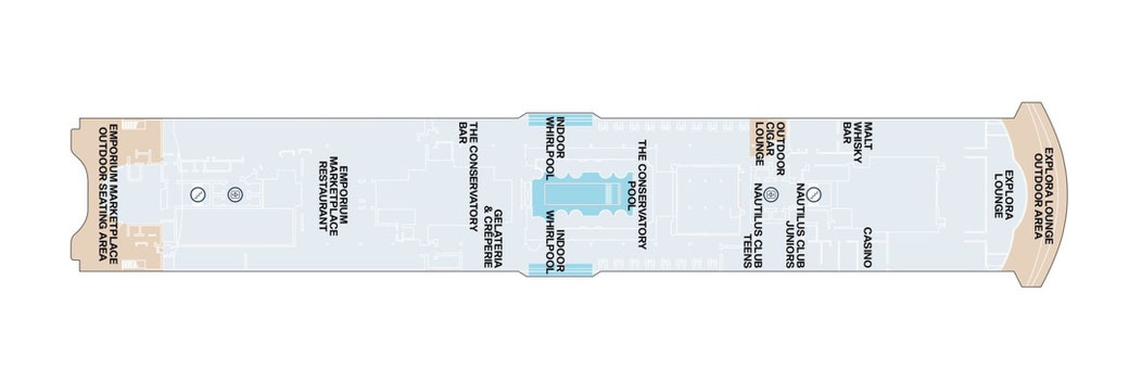 EXPLORA IV - Schiffsübersicht Deck 11